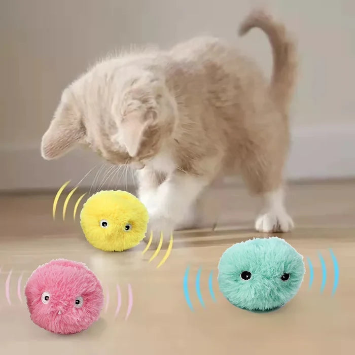 Smart Cat Interactive Plush Ball Toy