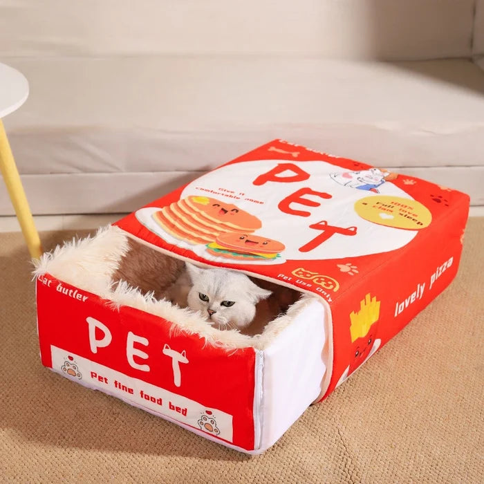 SnackBox Cozy Rectangular Cat & Dog Bed