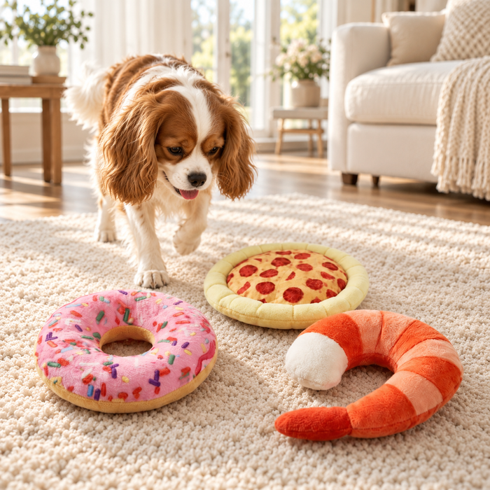 SnackTime Squeaky Toy Set