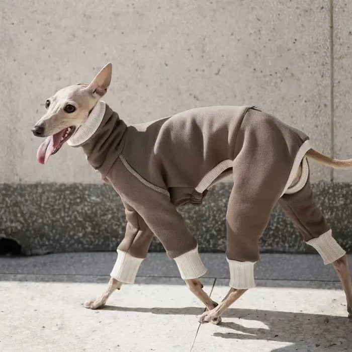 SnowCuddle Plush Winter Dog Jumpsuit