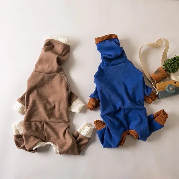 SnowCuddle Plush Winter Dog Jumpsuit