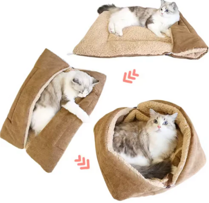 SnuggleCloud Ultra Plush Cat Bed
