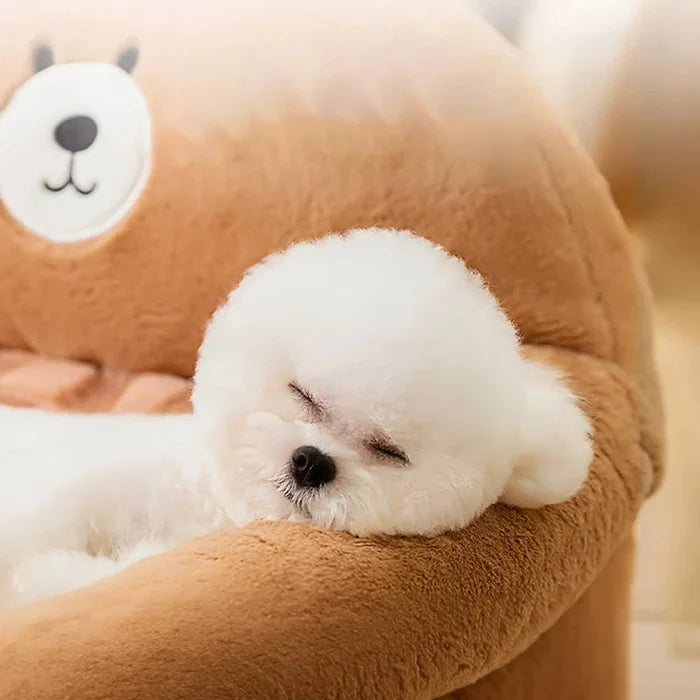 SnuggleNest Plush Pet Bed