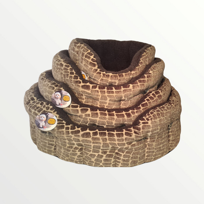 Softie Brown Bed for Cozy Comfort and Style - for dogs Snug and Cosy Pets