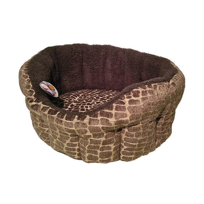 Softie Brown Bed for Cozy Comfort and Style - for dogs Snug and Cosy Pets