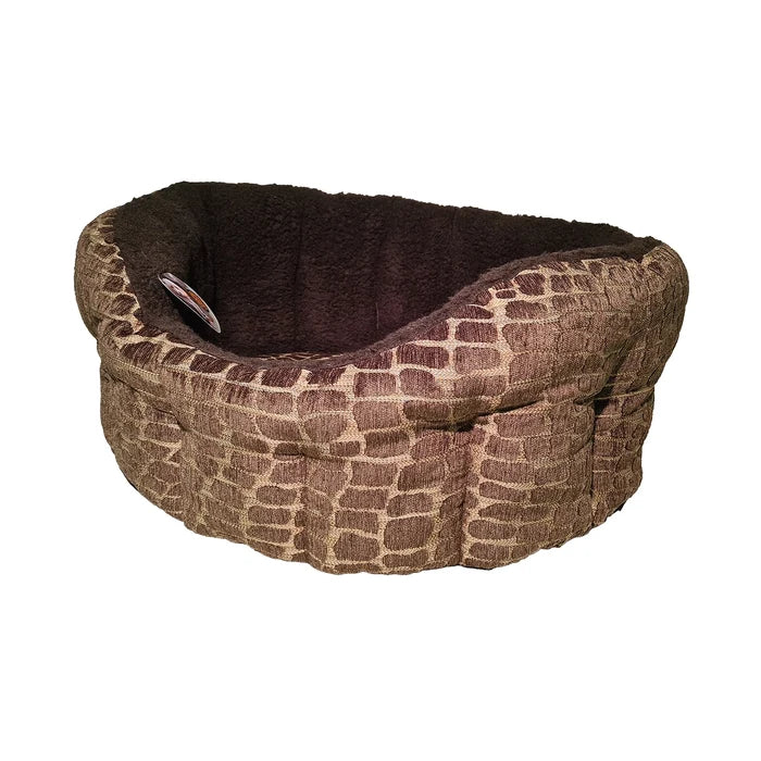 Softie Brown Bed for Cozy Comfort and Style - for dogs Snug and Cosy Pets