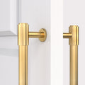 Solid Brass Gold Double Sided Pull Handles – rear view