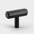 Solid Brass Hexagonal T Bar Handles in Black