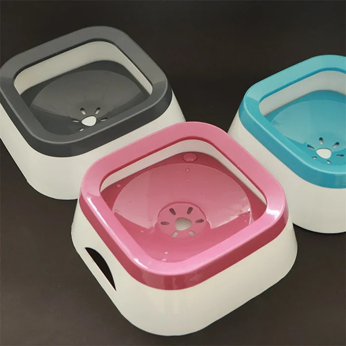 SplashGuard Large Capacity Pet Water Bowl