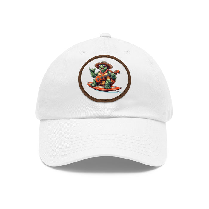 Surfing Turtle Leather Patch  Coastal Calm Collection