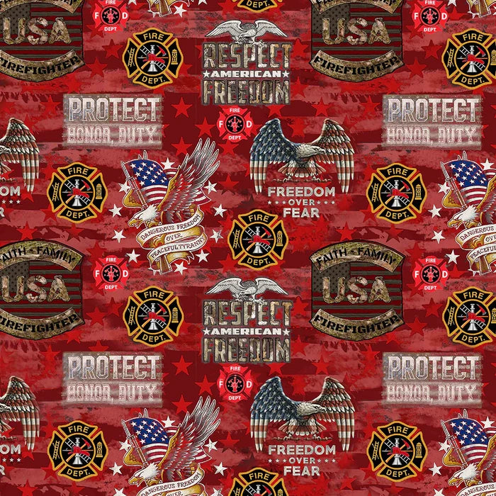Sykel - Service & Rescue - Firefighter Camo Flag  1338FF
