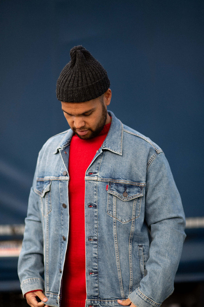 Men's Tartan Red Traditional Guernsey Jumper