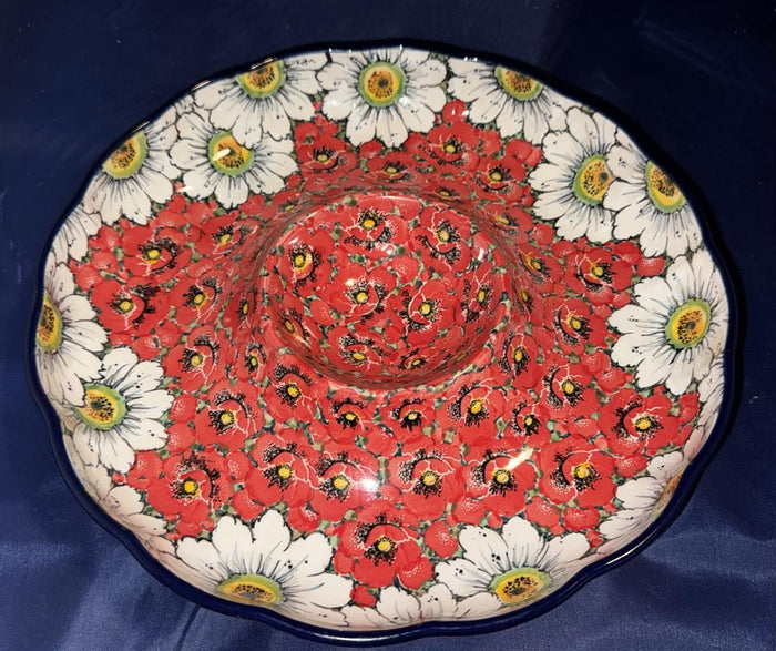U4725 12" Chip & Dip Platter - Shape: A23 - Pattern: U4725
