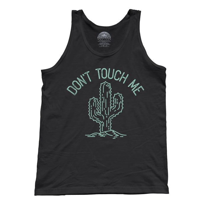 Unisex Don't Touch Me Cactus Tank Top