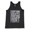 Unisex Everything Was Beautiful and Nothing Hurt Tank Top - Kurt Vonnegut Quote