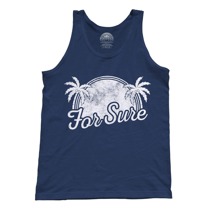 Unisex For Sure Tank Top - LA California Beach Vacation Palm Trees