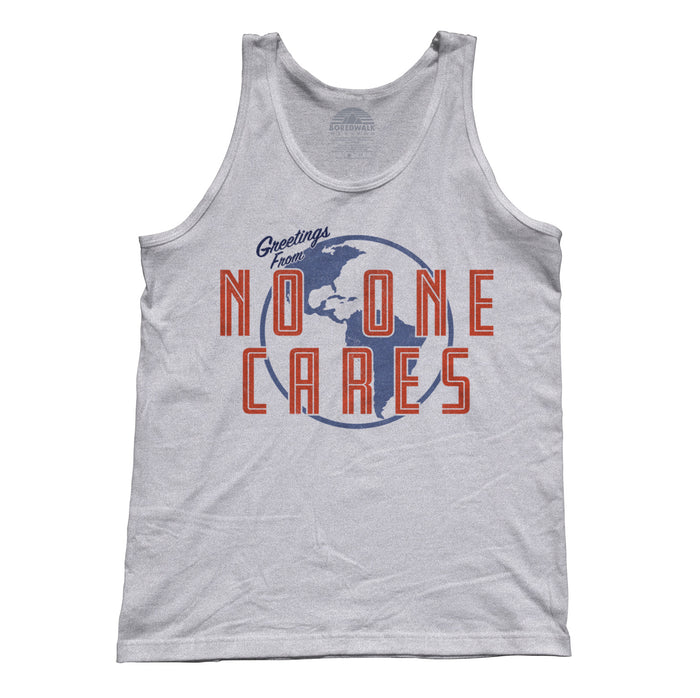 Unisex Greetings From No One Cares Tank Top