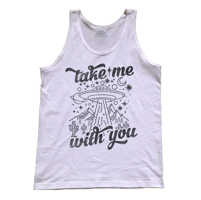 Unisex Take Me With You Alien UFO Shirt Tank Top
