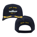 US Navy Custom Ship Cap - Captain Scrambled Eggs - Iris Class Hats and Caps
