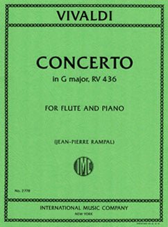 Vivaldi, A. - Concerto in G major, RV 436 - FLUTISTRY