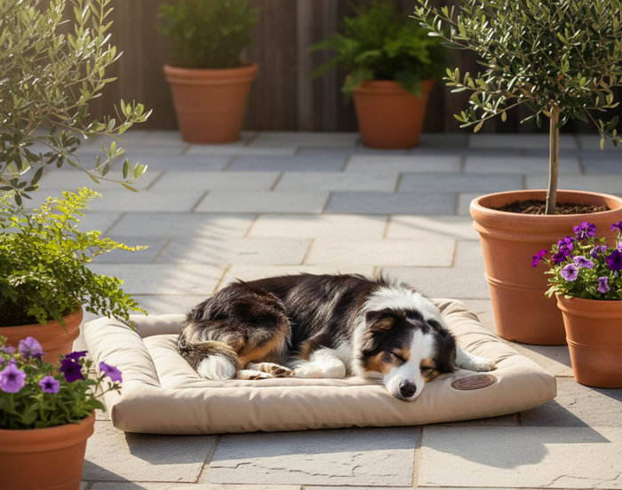 Water Repellent Dog Crate Mat – Camel