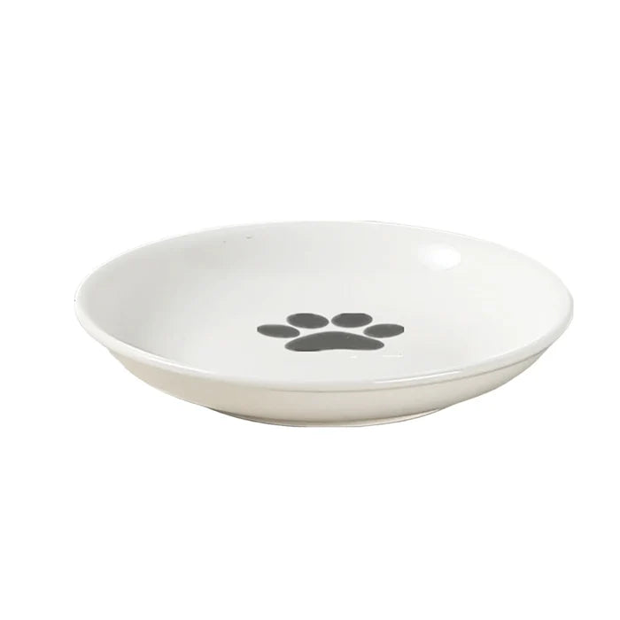 WhiskerEase Elevated Ceramic Cat Bowl