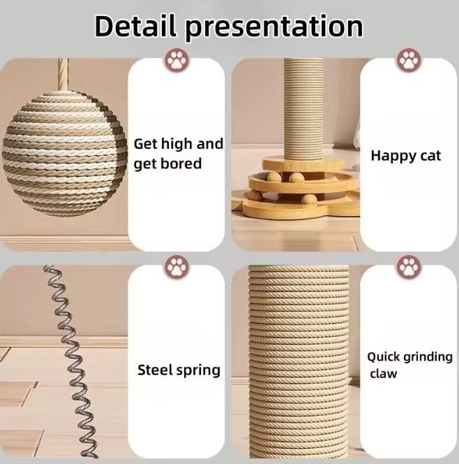 WhiskerWheel Solid Wood Cat Turntable Toy