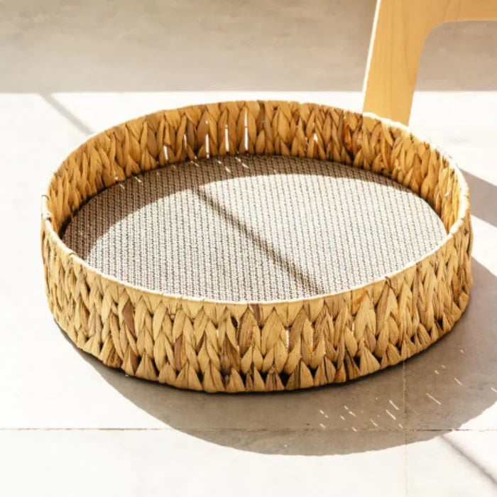 WillowDream – Wicker Cat Bed with Natural Sleeping Mat