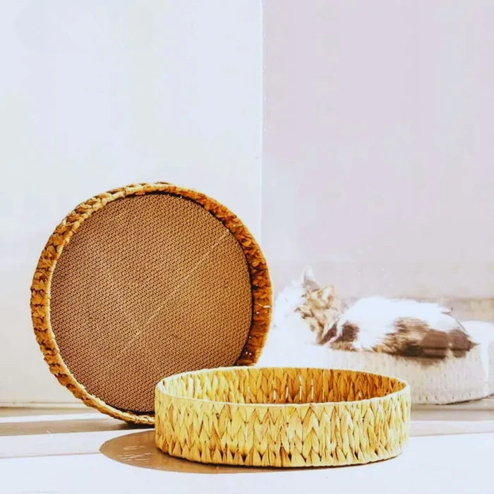 WillowDream – Wicker Cat Bed with Natural Sleeping Mat