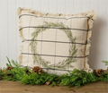 Winter Window Pane Check Pillow