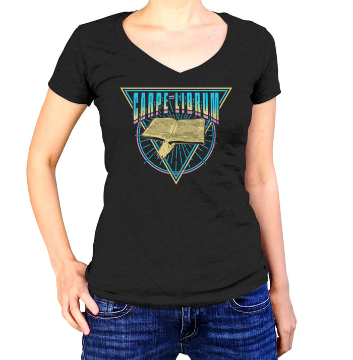 Women's Carpe Librum Vneck T-Shirt
