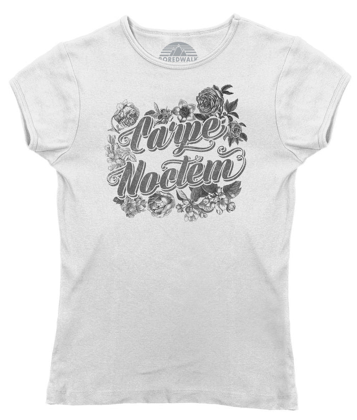 Women's Carpe Noctem T-Shirt - Goth Soft Grunge Boho Vampire Seize the Night