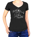 Women's Do What You Love Grim Reaper Vneck T-Shirt