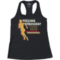 Women's Feeling Stressed? Try Running from Your Problems Racerback Tank Top
