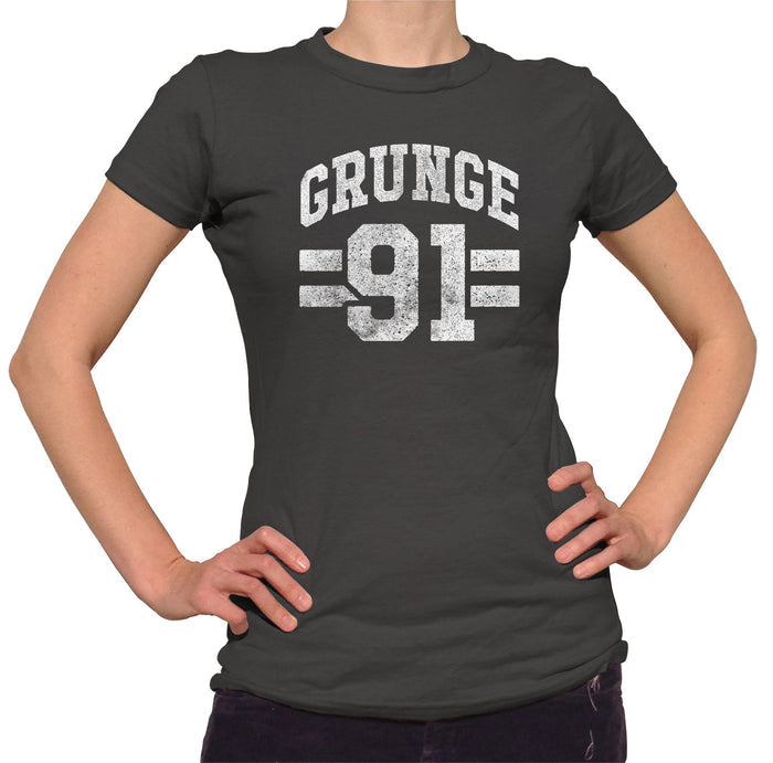Women's Grunge 91 T-Shirt - Alternative 90s Music Punk Grunge Rock and Roll