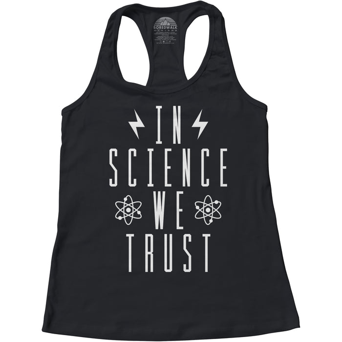 Women's In Science We Trust Racerback Tank Top