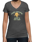 Women's Maybe Worrying About It Will Help Anxiety Vneck T-Shirt