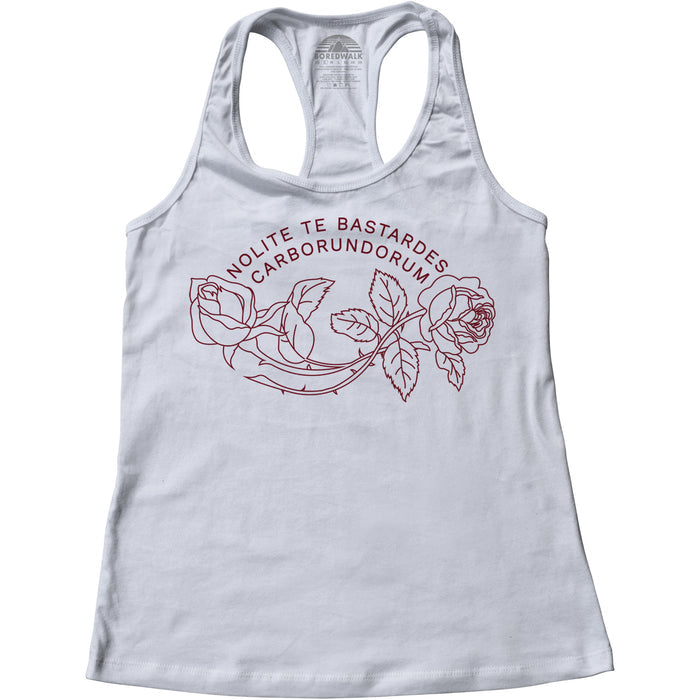 Women's Nolite Te Bastardes Carborundorum Racerback Tank Top