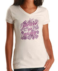 Women's Please Go Away Vneck T-Shirt - Introvert Shirt