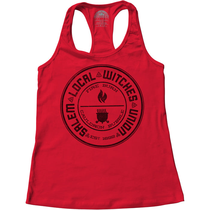 Women's Salem Local Witches Union Racerback Tank Top