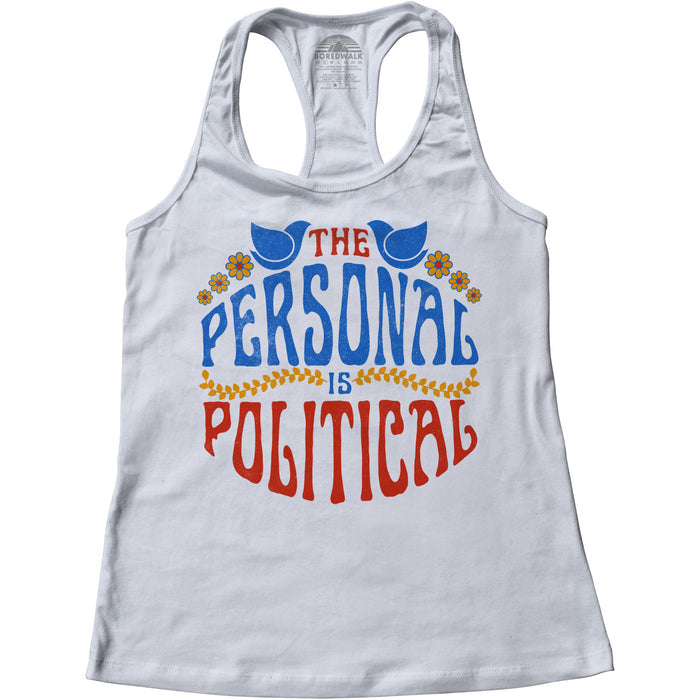 Women's The Personal is Political Racerback Tank Top