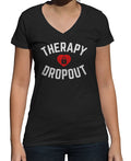 Women's Therapy Dropout Vneck T-Shirt