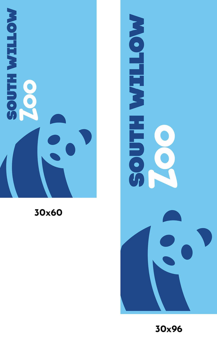 Zoo - Panda Exhibit Single Vinyl Banner Dekra-Lite